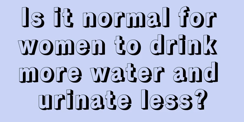 Is it normal for women to drink more water and urinate less?