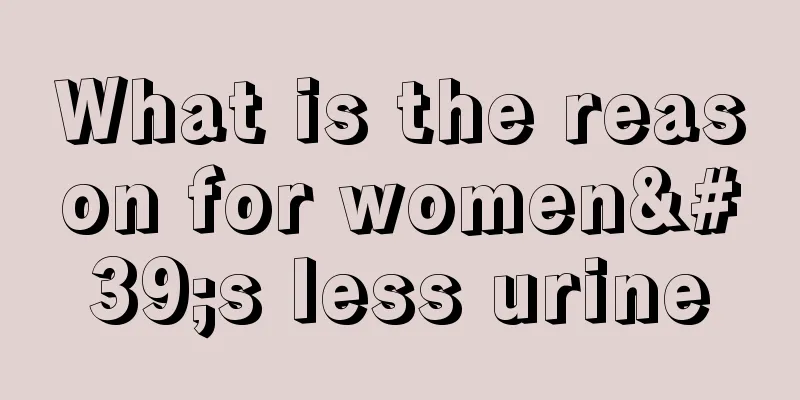 What is the reason for women's less urine