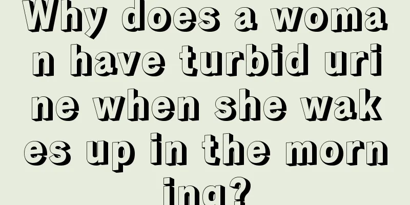 Why does a woman have turbid urine when she wakes up in the morning?