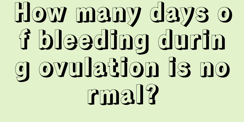 How many days of bleeding during ovulation is normal?