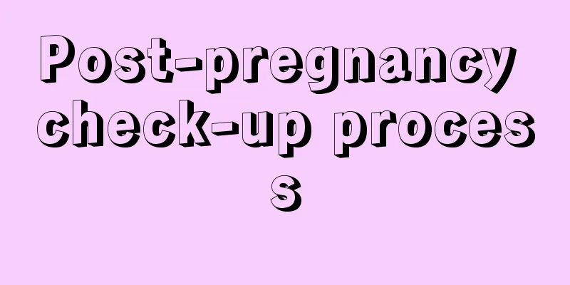 Post-pregnancy check-up process