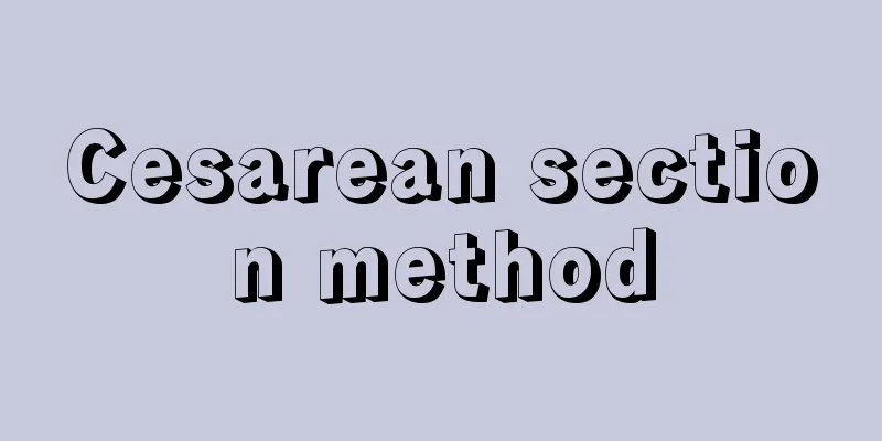 Cesarean section method