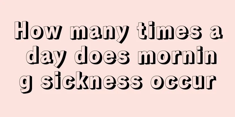 How many times a day does morning sickness occur