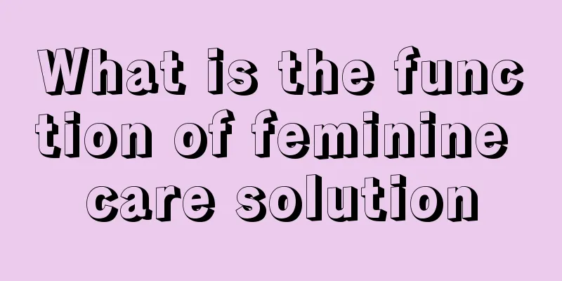 What is the function of feminine care solution