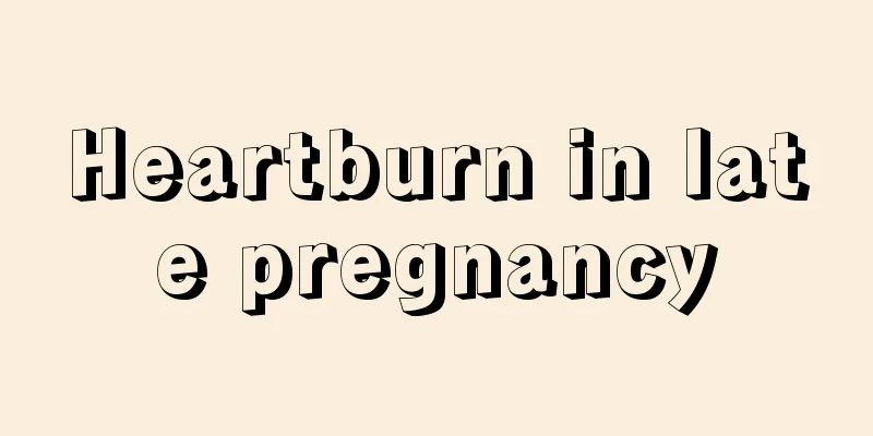 Heartburn in late pregnancy