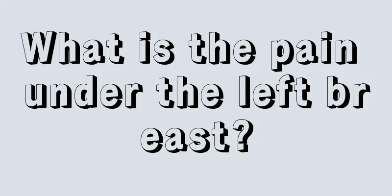 What is the pain under the left breast?