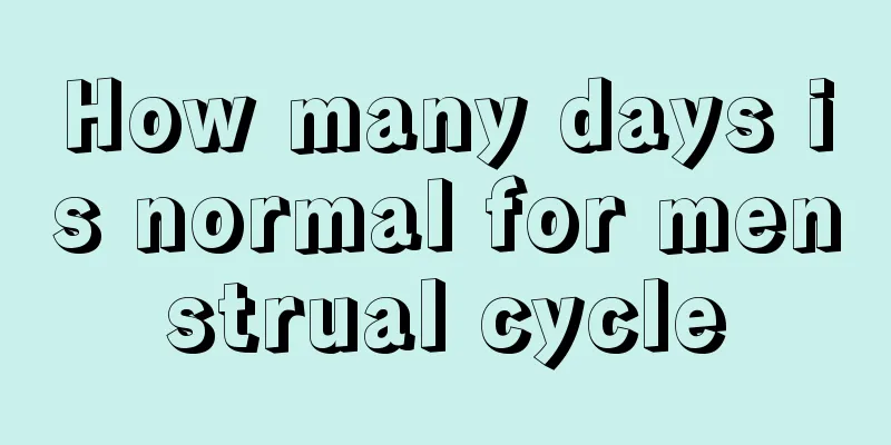 How many days is normal for menstrual cycle