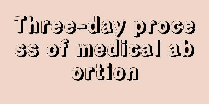 Three-day process of medical abortion