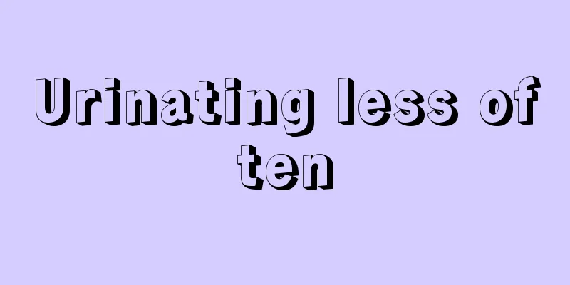 Urinating less often