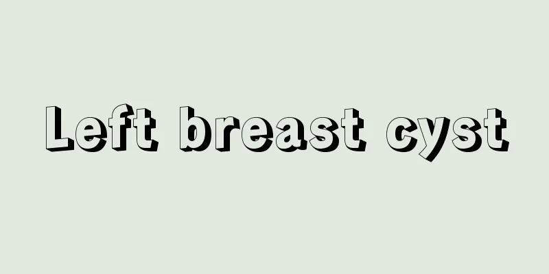 Left breast cyst