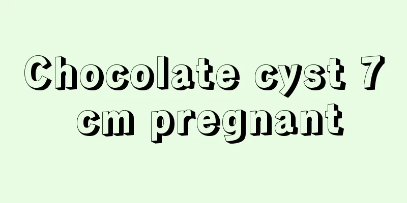 Chocolate cyst 7 cm pregnant