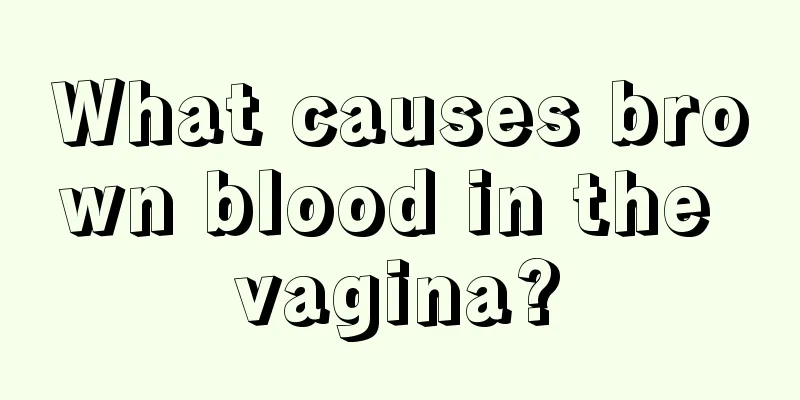 What causes brown blood in the vagina?