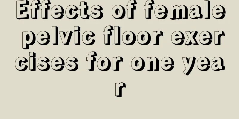 Effects of female pelvic floor exercises for one year