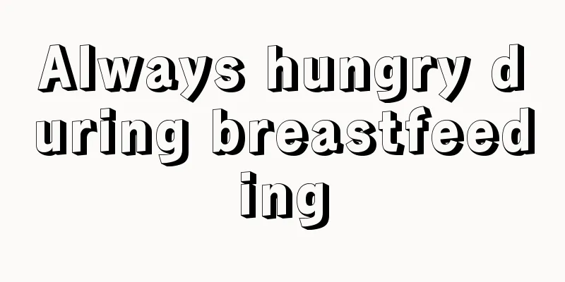 Always hungry during breastfeeding