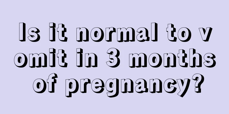 Is it normal to vomit in 3 months of pregnancy?