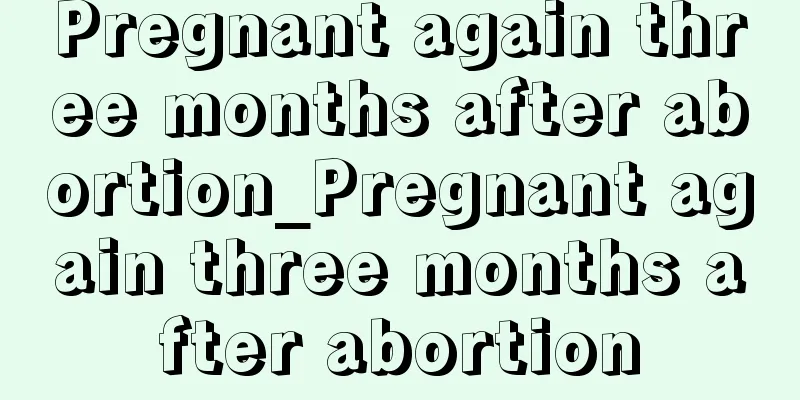 Pregnant again three months after abortion_Pregnant again three months after abortion