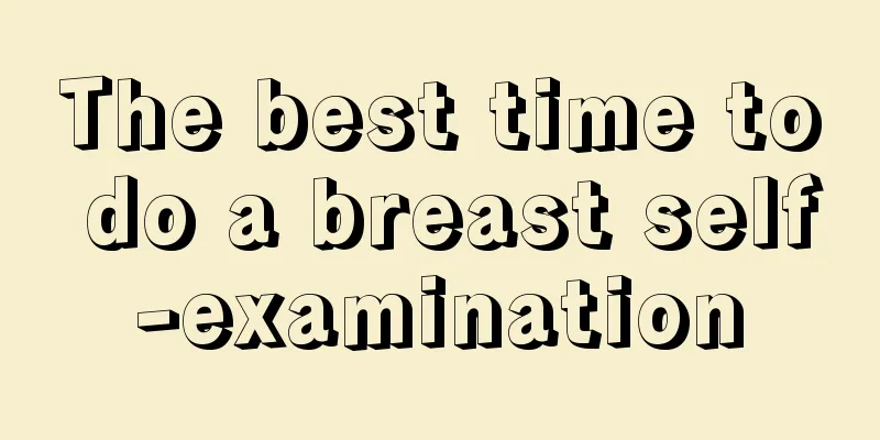 The best time to do a breast self-examination