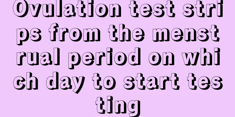 Ovulation test strips from the menstrual period on which day to start testing