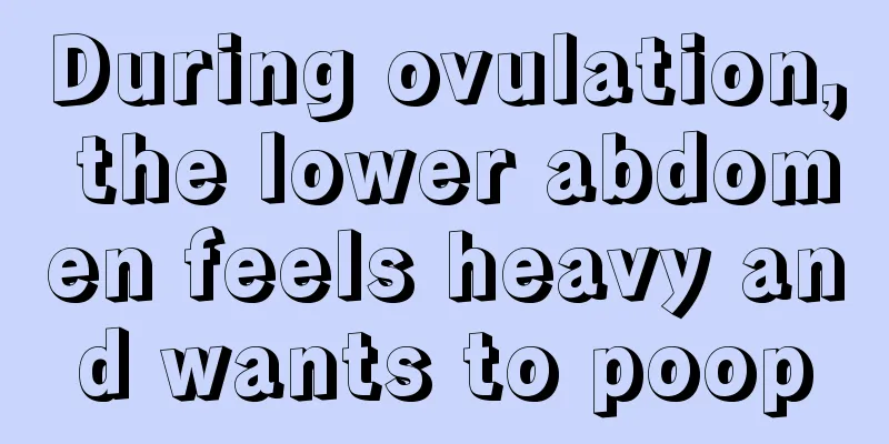 During ovulation, the lower abdomen feels heavy and wants to poop