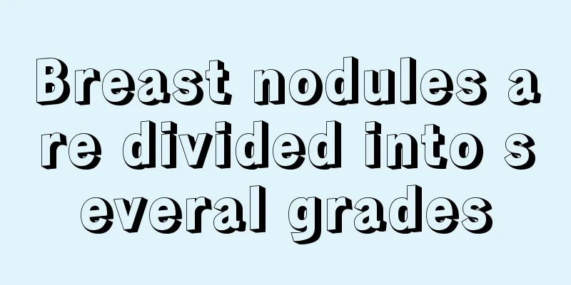 Breast nodules are divided into several grades