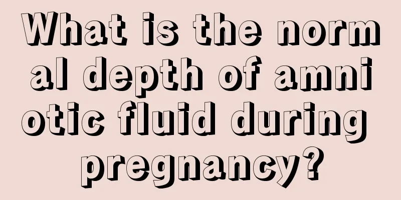 What is the normal depth of amniotic fluid during pregnancy?