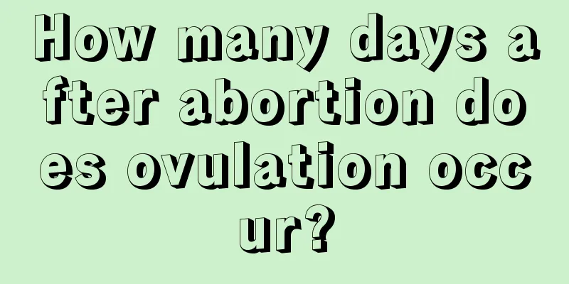 How many days after abortion does ovulation occur?