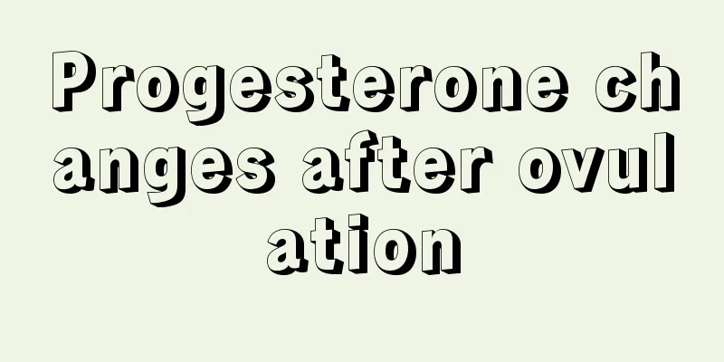 Progesterone changes after ovulation