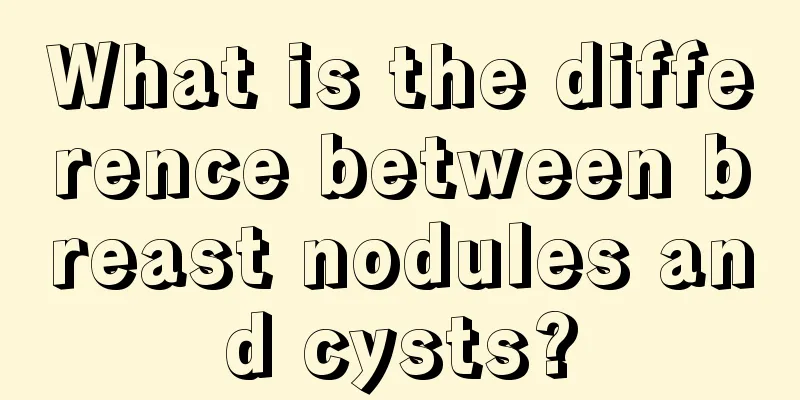 What is the difference between breast nodules and cysts?