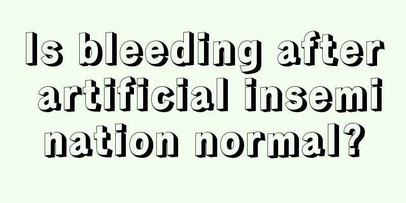 Is bleeding after artificial insemination normal?