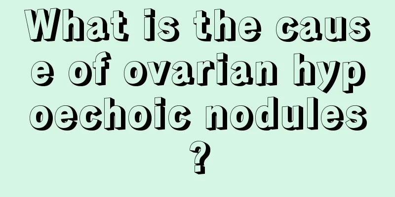 What is the cause of ovarian hypoechoic nodules?