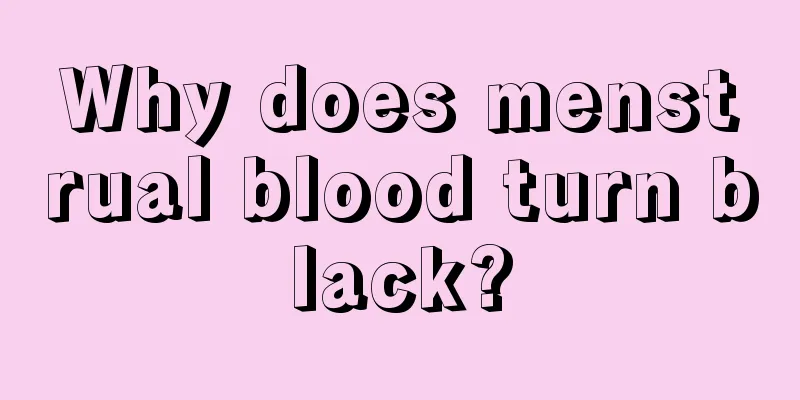 Why does menstrual blood turn black?