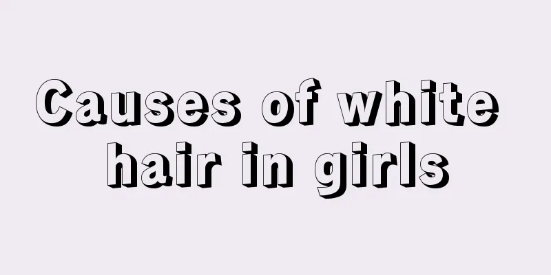 Causes of white hair in girls