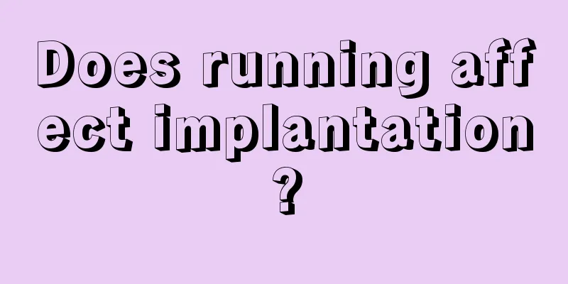 Does running affect implantation?