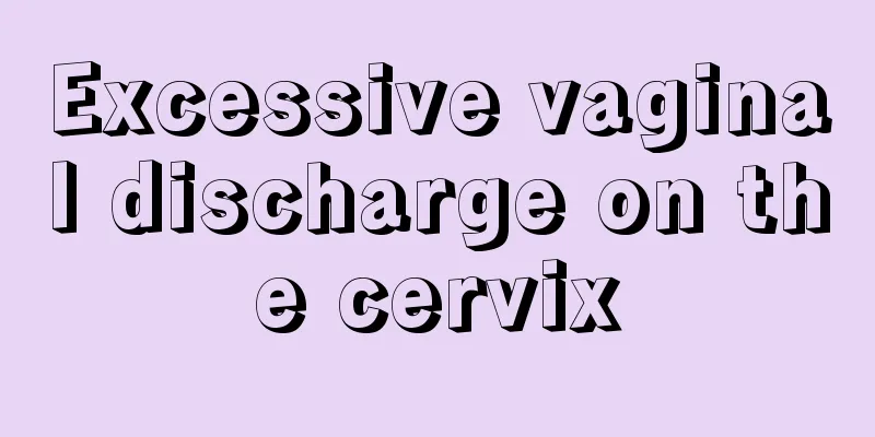 Excessive vaginal discharge on the cervix