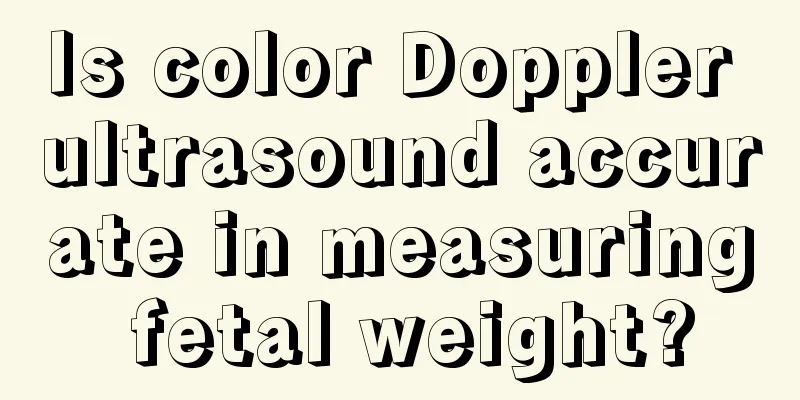 Is color Doppler ultrasound accurate in measuring fetal weight?