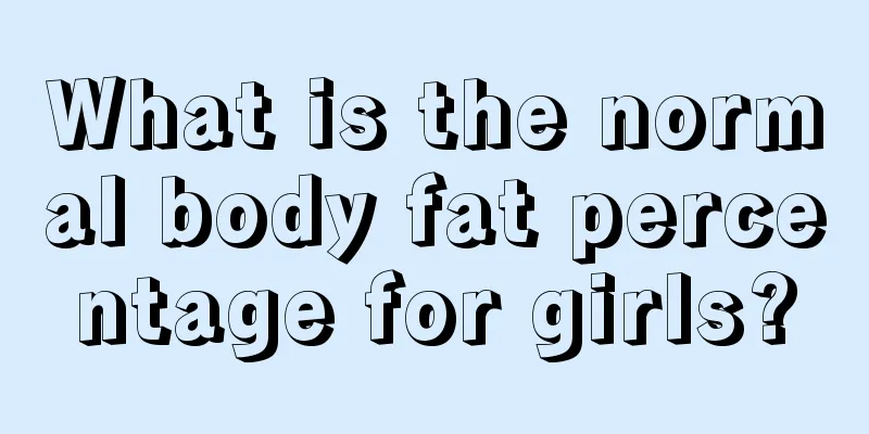 What is the normal body fat percentage for girls?