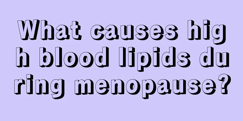 What causes high blood lipids during menopause?