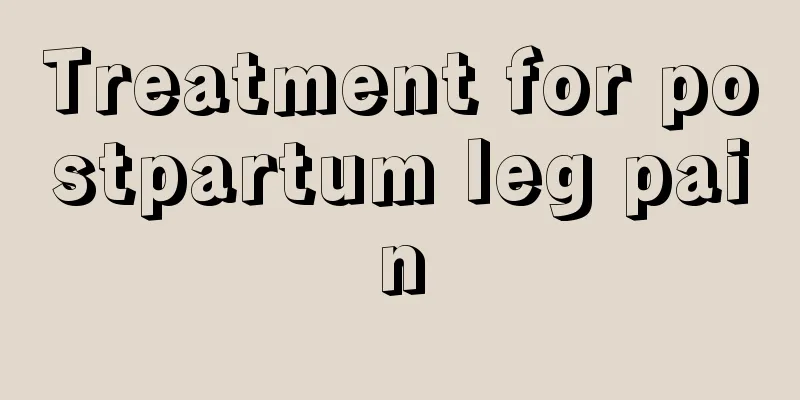 Treatment for postpartum leg pain