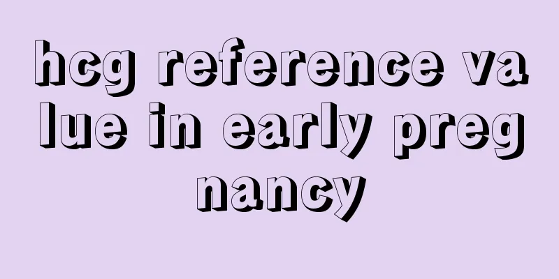 hcg reference value in early pregnancy