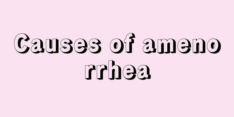 Causes of amenorrhea