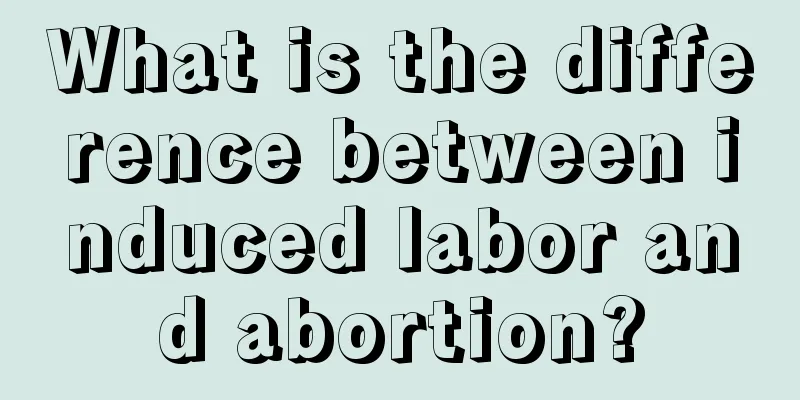 What is the difference between induced labor and abortion?