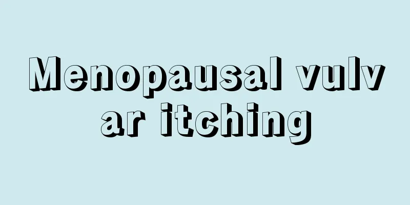 Menopausal vulvar itching