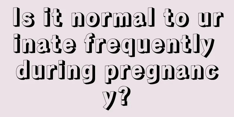 Is it normal to urinate frequently during pregnancy?