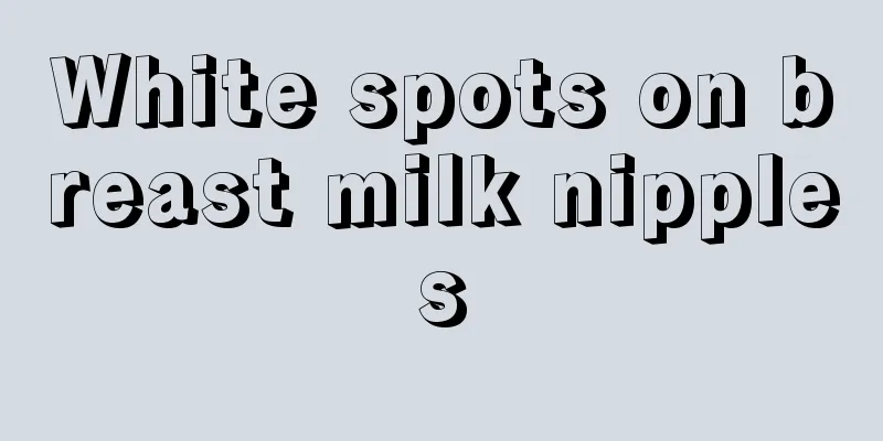 White spots on breast milk nipples