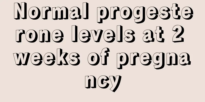 Normal progesterone levels at 2 weeks of pregnancy