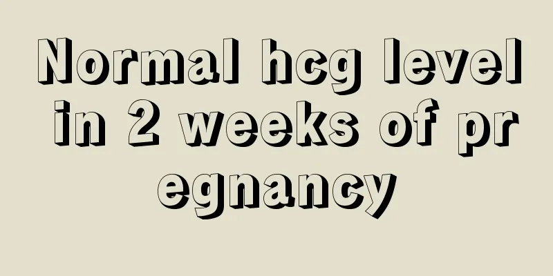 Normal hcg level in 2 weeks of pregnancy