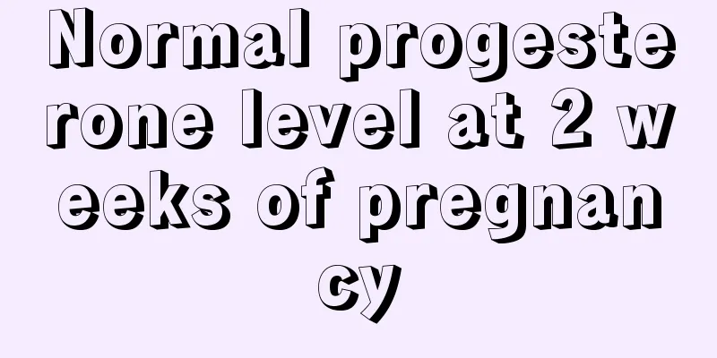 Normal progesterone level at 2 weeks of pregnancy