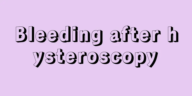 Bleeding after hysteroscopy