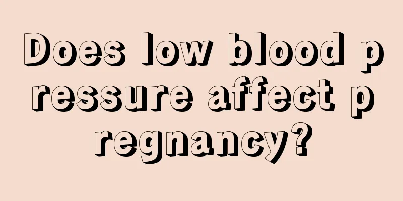 Does low blood pressure affect pregnancy?