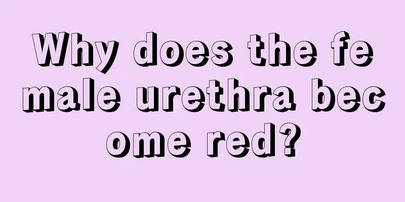 Why does the female urethra become red?